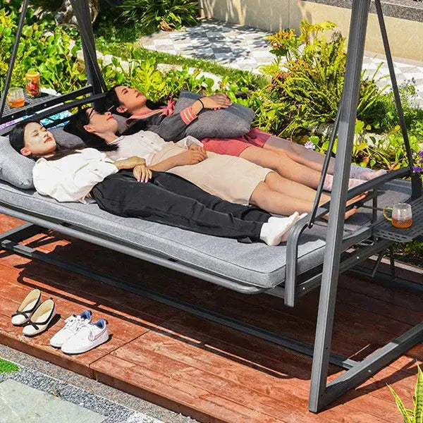 Premium Garden Swing Set with Weather-Resistant Frame and Comfortable Seating