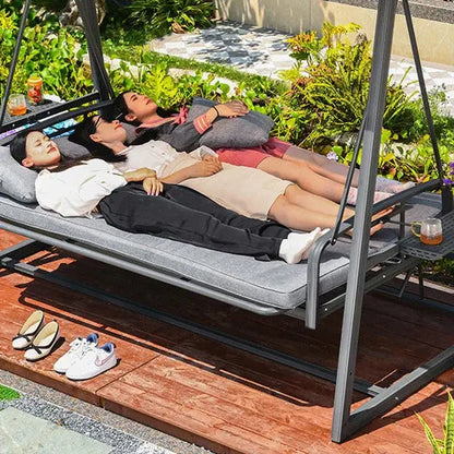 Premium Garden Swing Set with Weather-Resistant Frame and Comfortable Seating