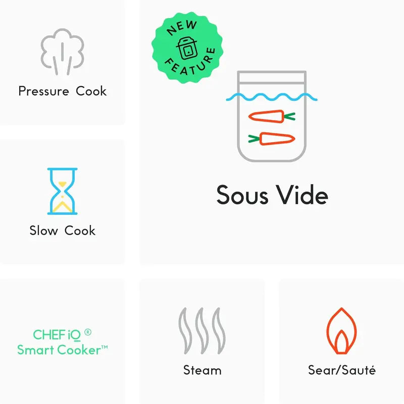 CHEF iQ Smart WiFi Pressure Cooker  10-in-1 Multi-Cooker with Built-in Scale and Guided Recipe Support