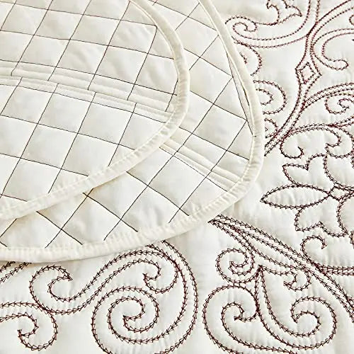 CHIXIN Oversized Bedspread Coverlet Set King Size   Lightweight Bedding Cover