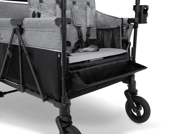 Delta Children Jeep Wrangler 4-Passenger Stroller Wagon  Includes Insulated Cooler Bag