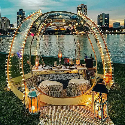Pop-Up Bubble Tent Gazebo  8 to 10 Person Igloo-Style Dome Shelter for Patio, Garden & Outdoor Use