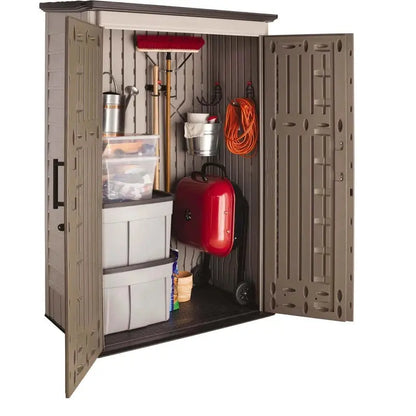 Rubbermaid Garden Shed Model 2025  52 Cu. Ft. Weatherproof Storage with Lockable Doors