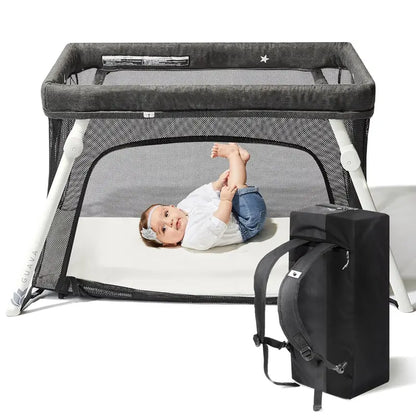 Brand Lightweight Travel Crib  Baby Safe Portable Play Yard with Comfy Mattress & Backpack Design
