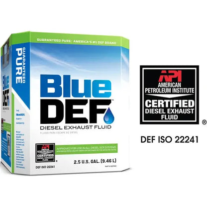 2.5 Gallon Blue DEF Diesel Exhaust Fluid  Essential for Heavy Duty Trucks