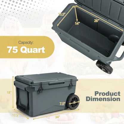 All-Terrain Wheeled Portable Ice Chest Cooler