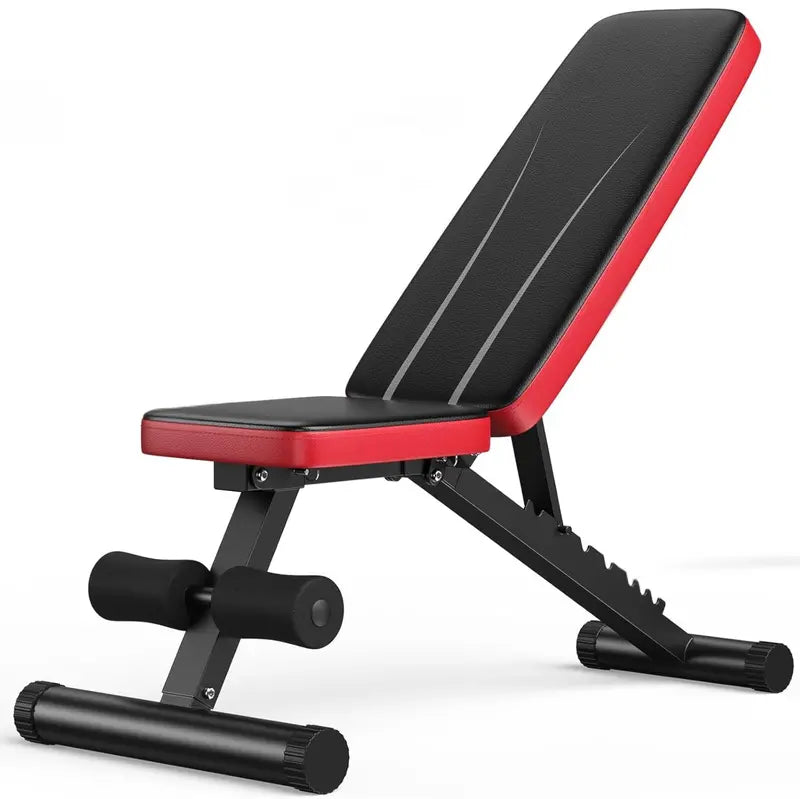 Heavy-Duty Foldable Weight Bench  660 lb Capacity with Multi-Position Adjustability