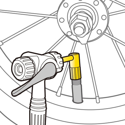 Adaptateur de Valve TOPEAK SCHRADER PRESSURE-RITE