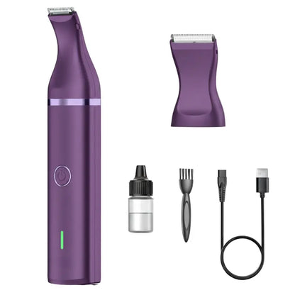 Cordless Dual-Blade Pet Grooming Clipper for Face, Paws, and Detailed Trimming