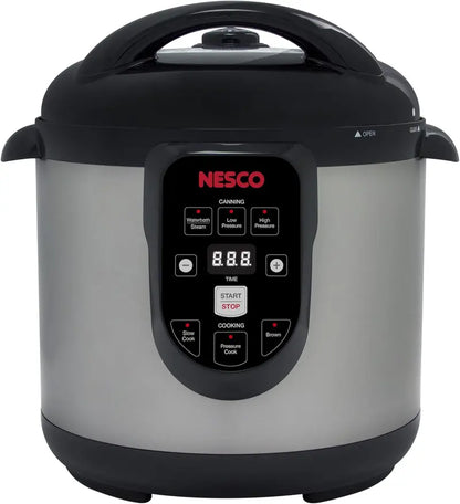 Nesco NPC-9 Electric Pressure Canner & Cooker  9.5 Qt Stainless Steel Smart Canning System