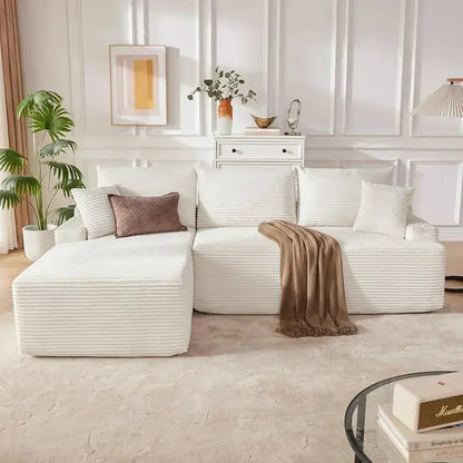 110-Inch Boneless Cloud Sofa: Ultra-Modular Living Room Lounge with Deep, Supportive Seating