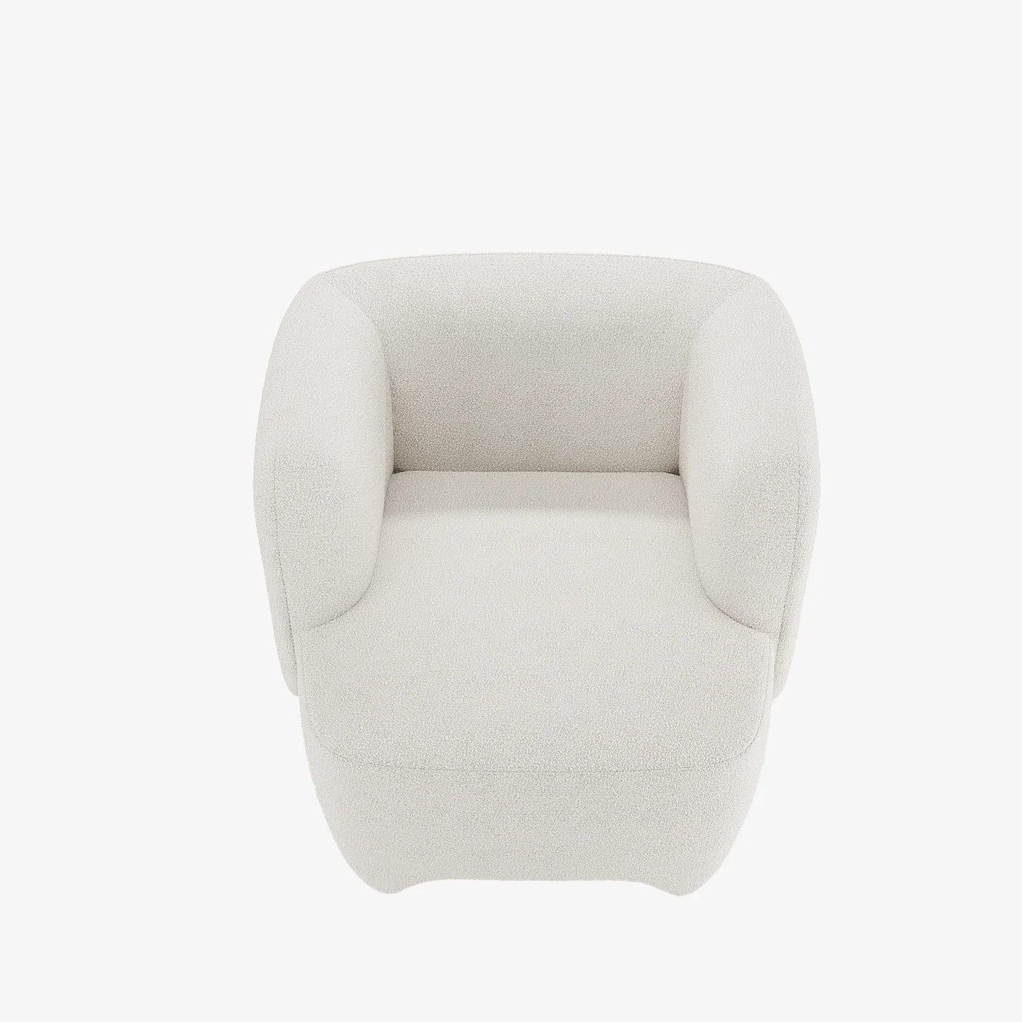 NOA - Fauteuil en laine boucl e  crue
