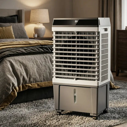 High-Capacity Evaporative Air Cooler  5.3-Gallon Tank, Remote-Controlled