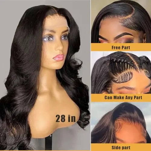 SENSAIRUITE 20¡å Natural Color Pre-Plucked Human Hair Lace Front Wig with Baby Hair, 180 Density, 13¡Á4 Lace