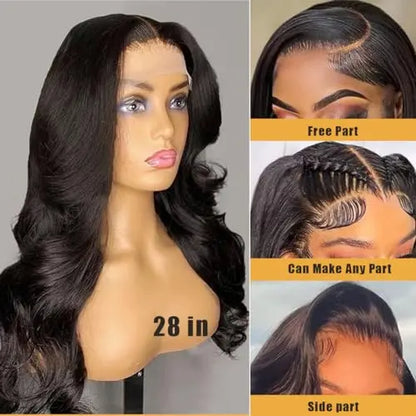 SENSAIRUITE 20¡å Natural Color Pre-Plucked Human Hair Lace Front Wig with Baby Hair, 180 Density, 13¡Á4 Lace