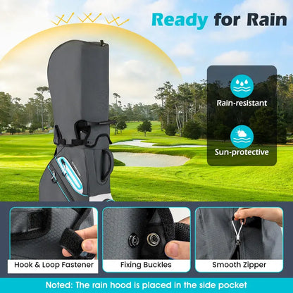 14-Way Divider Portable Golf Bag  Lightweight Carry Solution for Men and Women