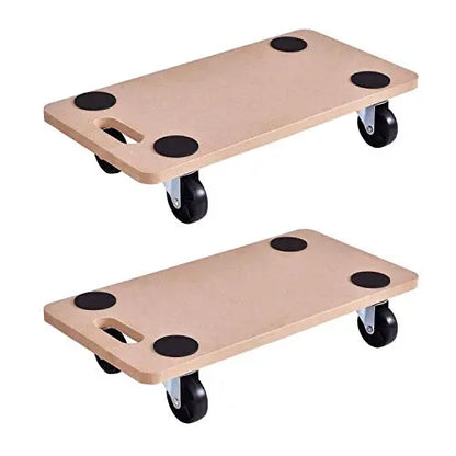Heavy-Duty Moving Dolly with 23″ x 11.5″ Wood Platform for Furniture & Appliance Transport