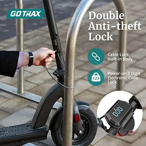 G4 Electric Scooter by GoTrax, 10″ Pneumatic Tires, 25 Mile Range, 20 Mph Speed, Adult Commuter Scooter