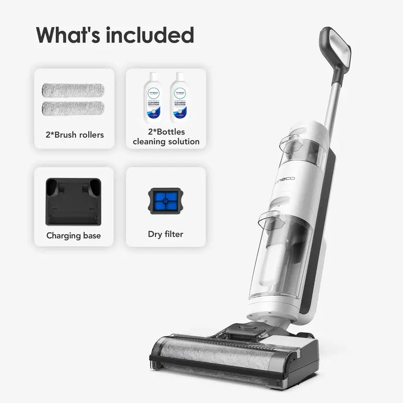 Tineco iFLOOR 3 Breeze Complete Cordless Wet Dry Vacuum Cleaner with Self-Cleaning for Hard Floors