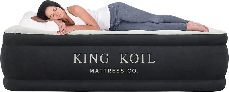 King Koil Luxury Air Mattress  Built-in High-Speed Pump, Premium Comfort for Guests or Travel