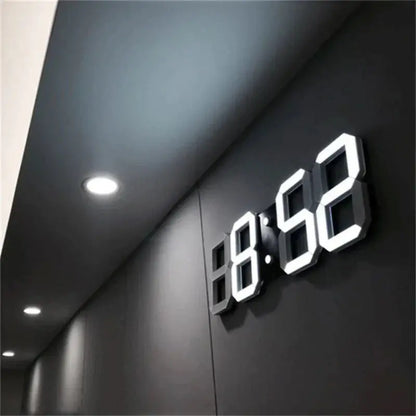 Large-Display Digital Wall Clock  Bright LED Readability