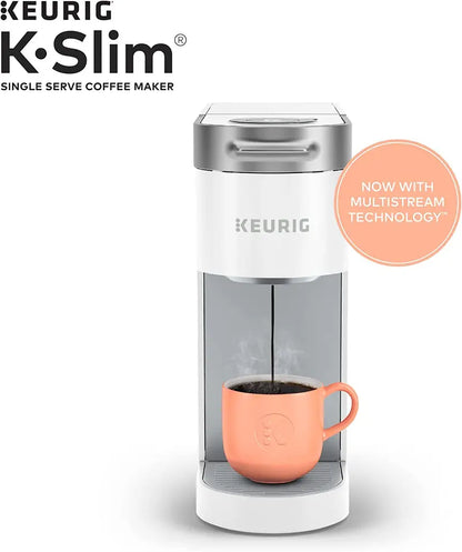 K-Slim Single Serve K-Cup Pod Coffee Maker with Multistream Technology  White
