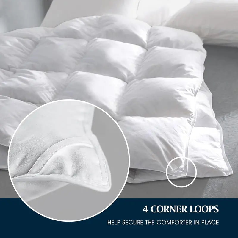 Serta Hotel Luxury Hypoallergenic Duvet Insert | Premium Down-Alternative Comforter for Year-Round Use, Soft Breathable Fabric &amp; Fluffy Fill
