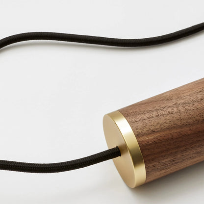 Nine Pendant in Walnut + Voronoi II