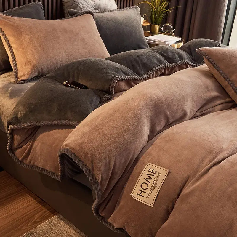 Winter Duvet Cover Set with Ultra-Soft Gentle-Touch Fabric