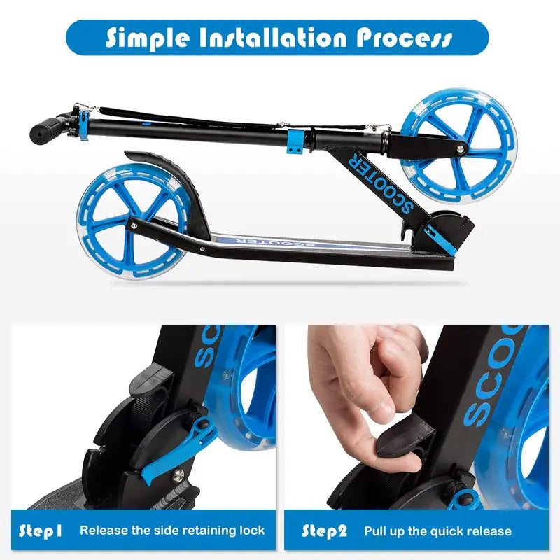 Lightweight Folding Kick Scooter Designed for Kids and Teens  Easy to Carry & Store