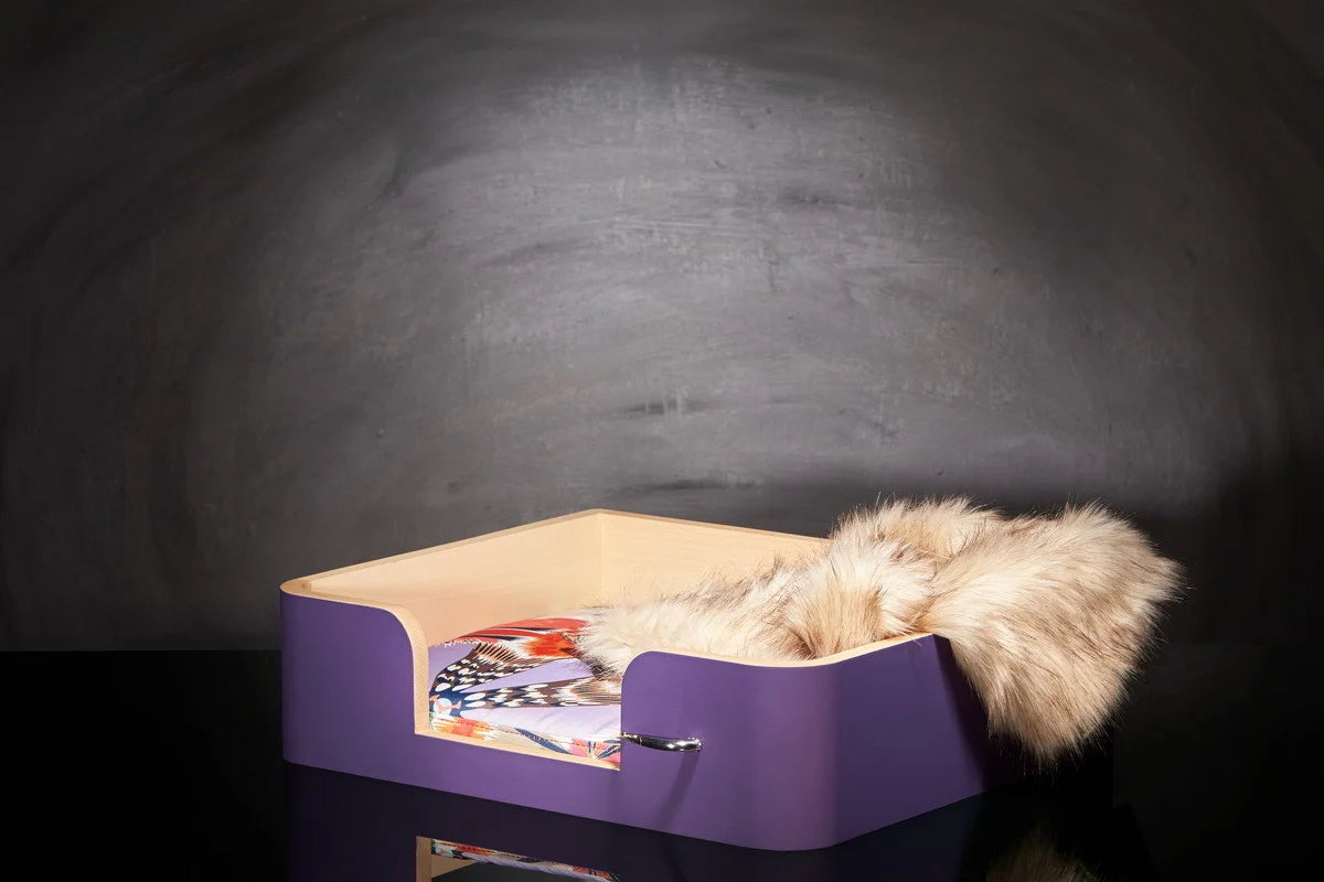 « Drôle de Panier » pour chien - Mauve Campanule