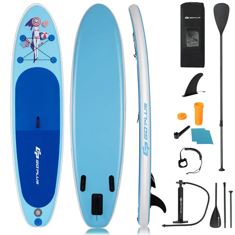 10- or 11-Foot Inflatable Stand-Up Paddle Board  Fade-Resistant Inkjet Graphic Design