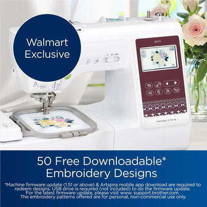 Brother SE725 Sewing & Embroidery Machine  Includes Artspira App and 50 Built-in Designs