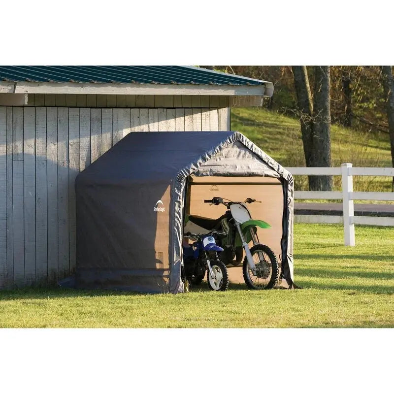 6′ × 6′ Plastic Storage Shed  Lockable, UV-Resistant Garden or Garage Shed
