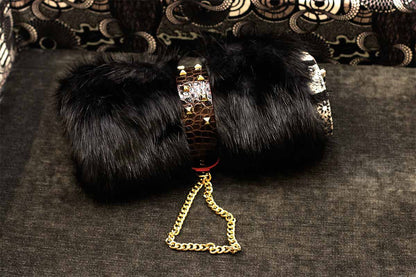 Couverture pour chat « Metis » Black Moon - Tissu Jean-Paul Gaultier