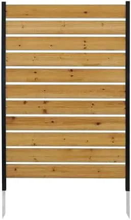 60.5in x 38.625in No-Dig Concord Cedar Privacy Screen  Hide Trash Cans & AC Units | EC18022