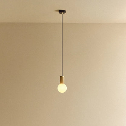Sphere III Pendant Light in Oak