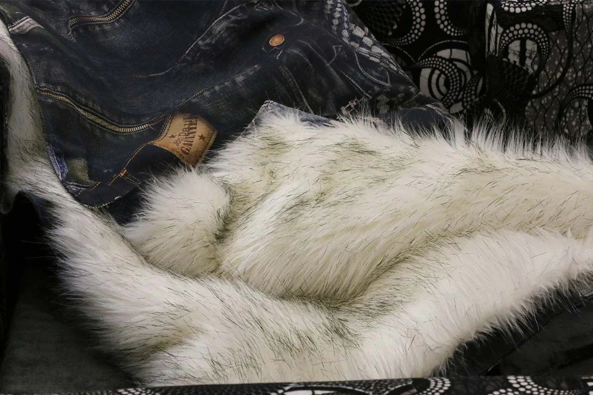 Couverture pour chien « Metis » Blue Ice - Tissu Jean-Paul Gaultier