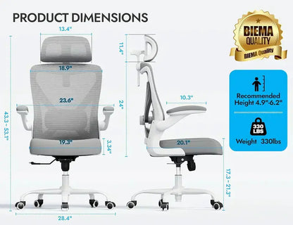 Ergonomic Gaming Desk and Chair Set with Lumbar Support and Adjustable Headrest