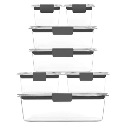 Airtight Meal Prep Containers with Secure Lids for Fresh Food Storage