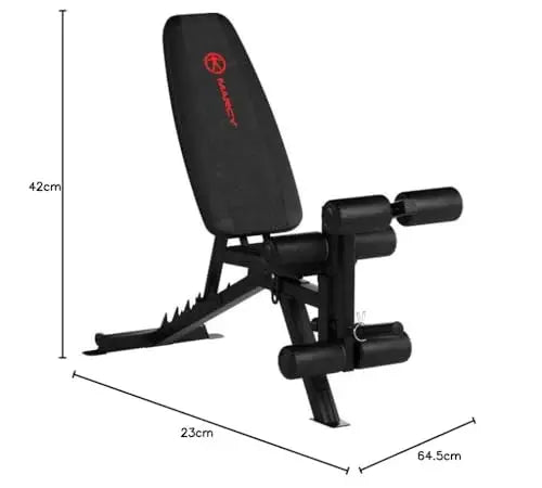 Marcy 6-Position Adjustable Utility Bench with High-Density Foam Padding and Durable Steel Frame