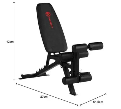 Marcy 6-Position Adjustable Utility Bench with High-Density Foam Padding and Durable Steel Frame