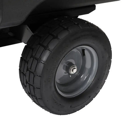 Brinly-Hardy 850 lb 17 cu ft Tow-Behind Poly Utility Cart for Lawn Tractors & Zero-Turn Mowers