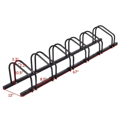 Freestanding Bike Parking Stand for Secure Home or Garage Bicycle Storage