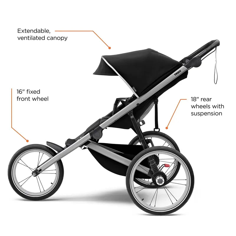 High-Performance Jogging Stroller  All-Terrain Wheels, Suspension System, and Compact Fold