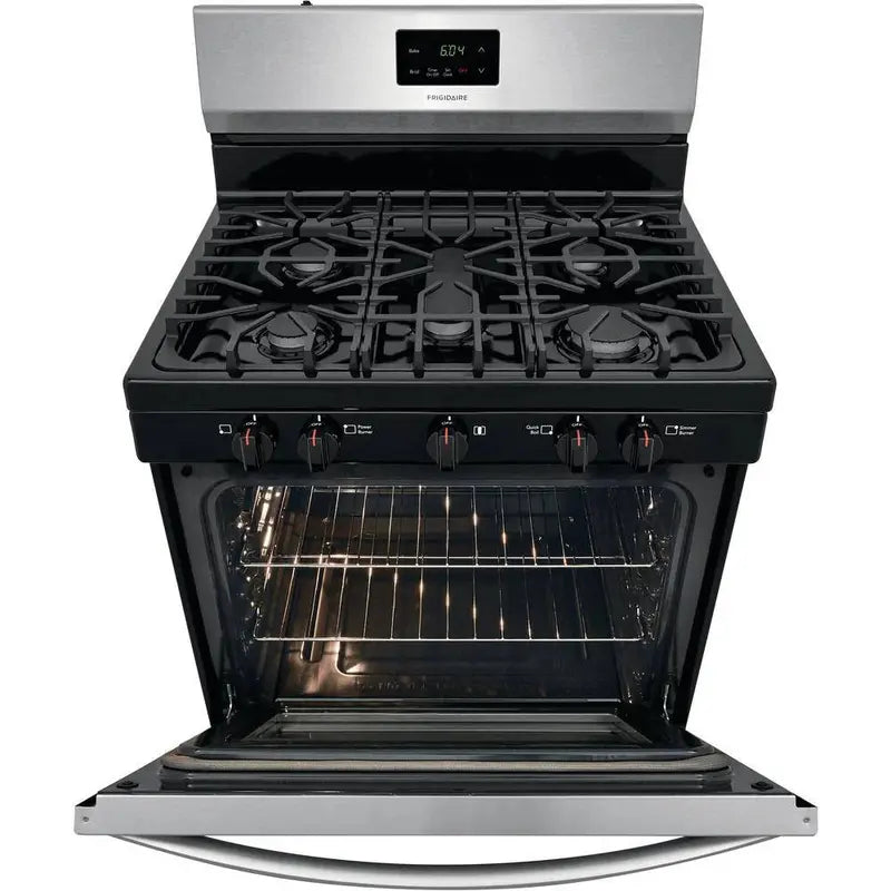 Frigidaire Stainless Steel 30-Inch 5-Burner Freestanding Gas Range (FCRG3052AS)