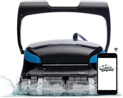 Dolphin Nautilus CC Plus Robotic Pool Cleaner  Wi-Fi Enabled, Wall-Climbing Vacuum for In-Ground Pools up to 50 Feet