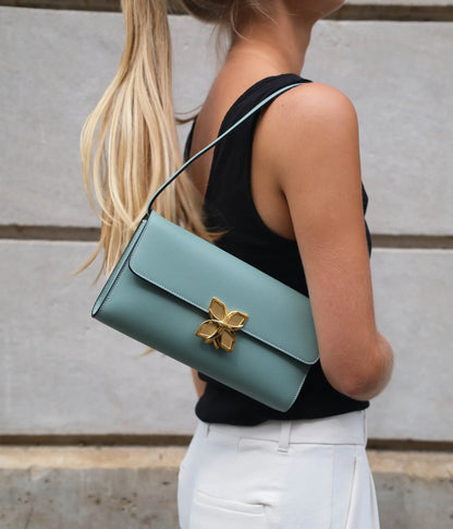 Hortensia Clutch | Vert Jade