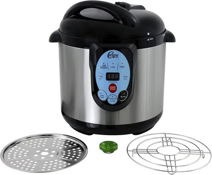 CAREY DPC-9SS Smart Pressure Canner  9.5 Qt Stainless Steel Electric Canning & Cooking System