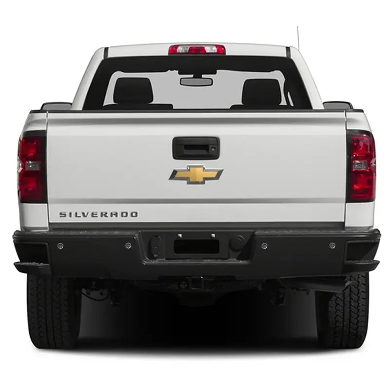 Chevy Silverado & GMC Sierra Rear Step Bumper  With Parking Sensor Holes (20142018)